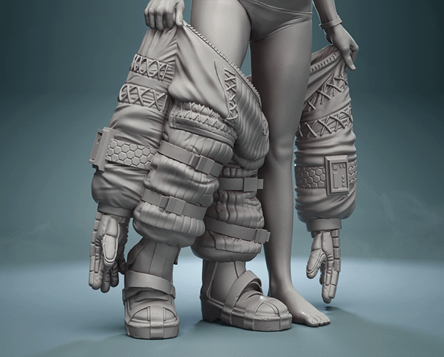 Ellen Ripley Underwear (Alien) 3D Printed Model - 3D Fantasy Models