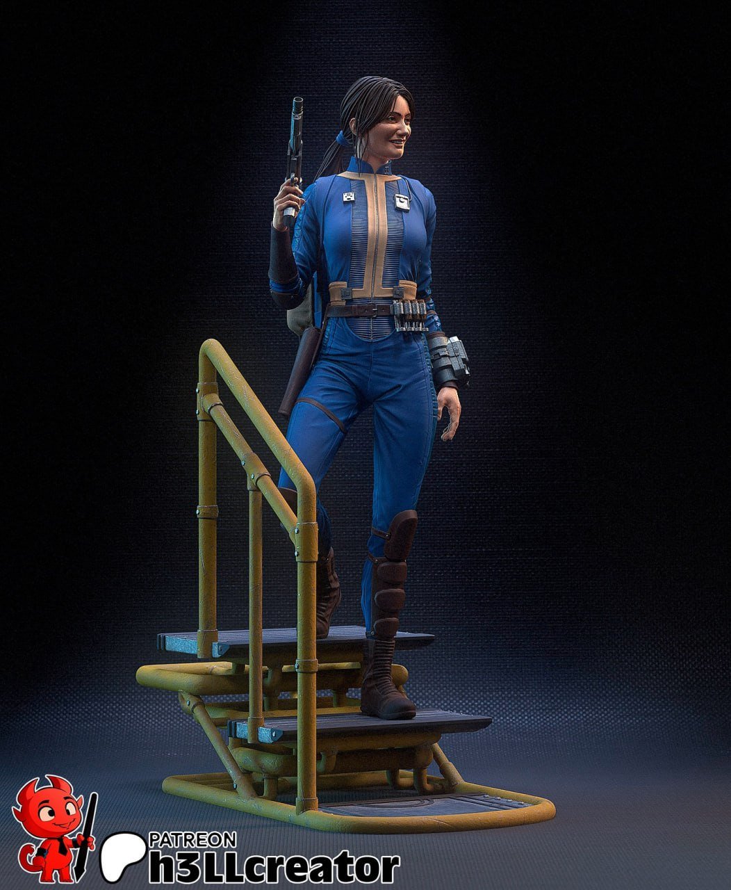 Fallout Lucy 3D Resin Printed Model - 3D Fantasy Models