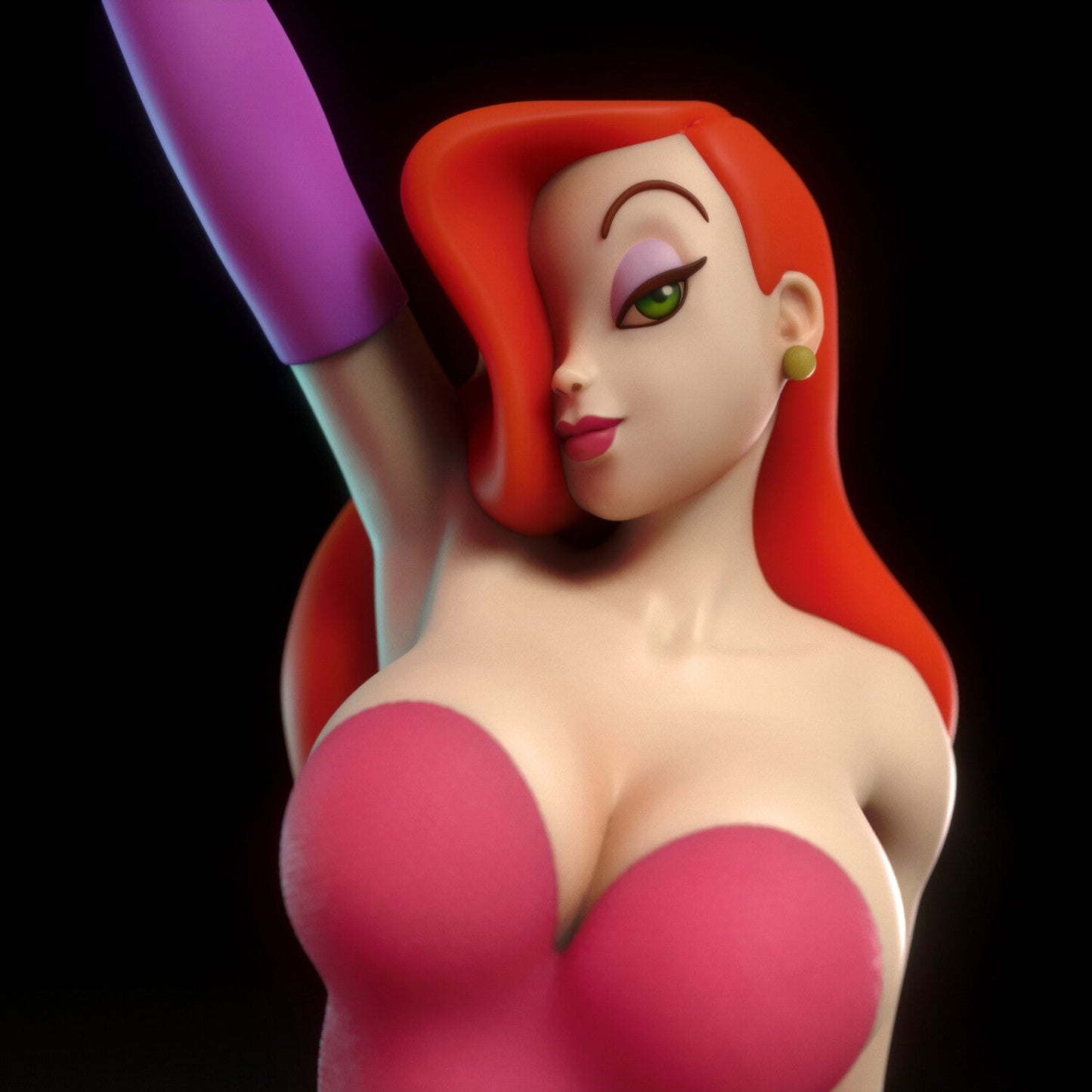 Jessica Rabbit 3D Resin Print Model (NSFW Version Available) - 3D Fantasy Models