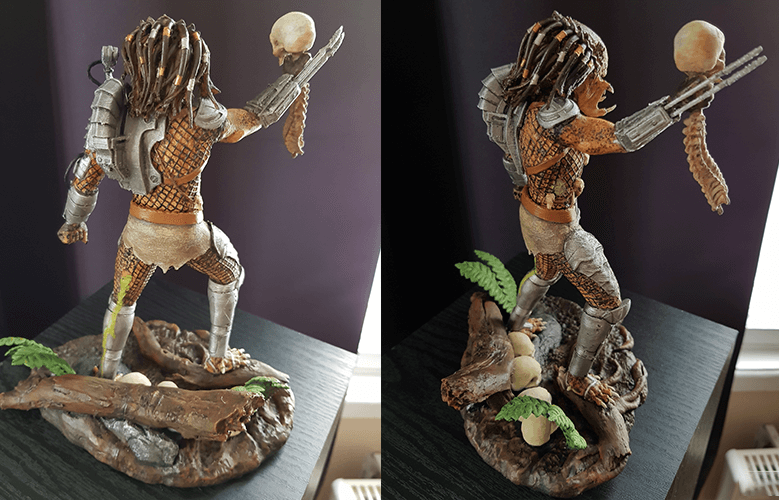 Predator Jungle Hunter 3D Resin Printed Model - 3D Fantasy Models