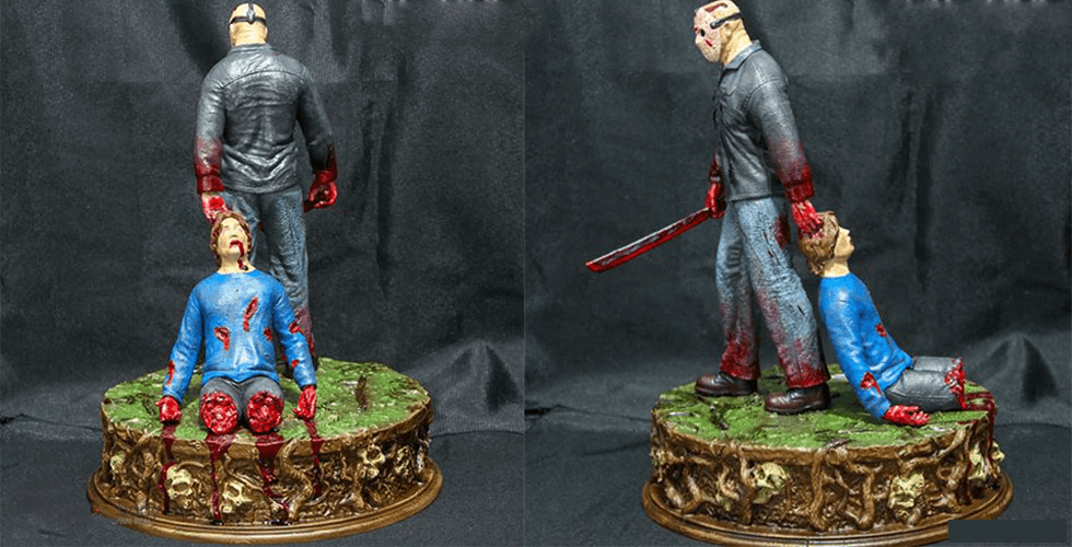 Jason Voorhees Friday The 13th 3D Resin Printed Model