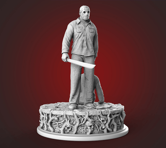 Jason Voorhees Friday The 13th 3D Resin Printed Model