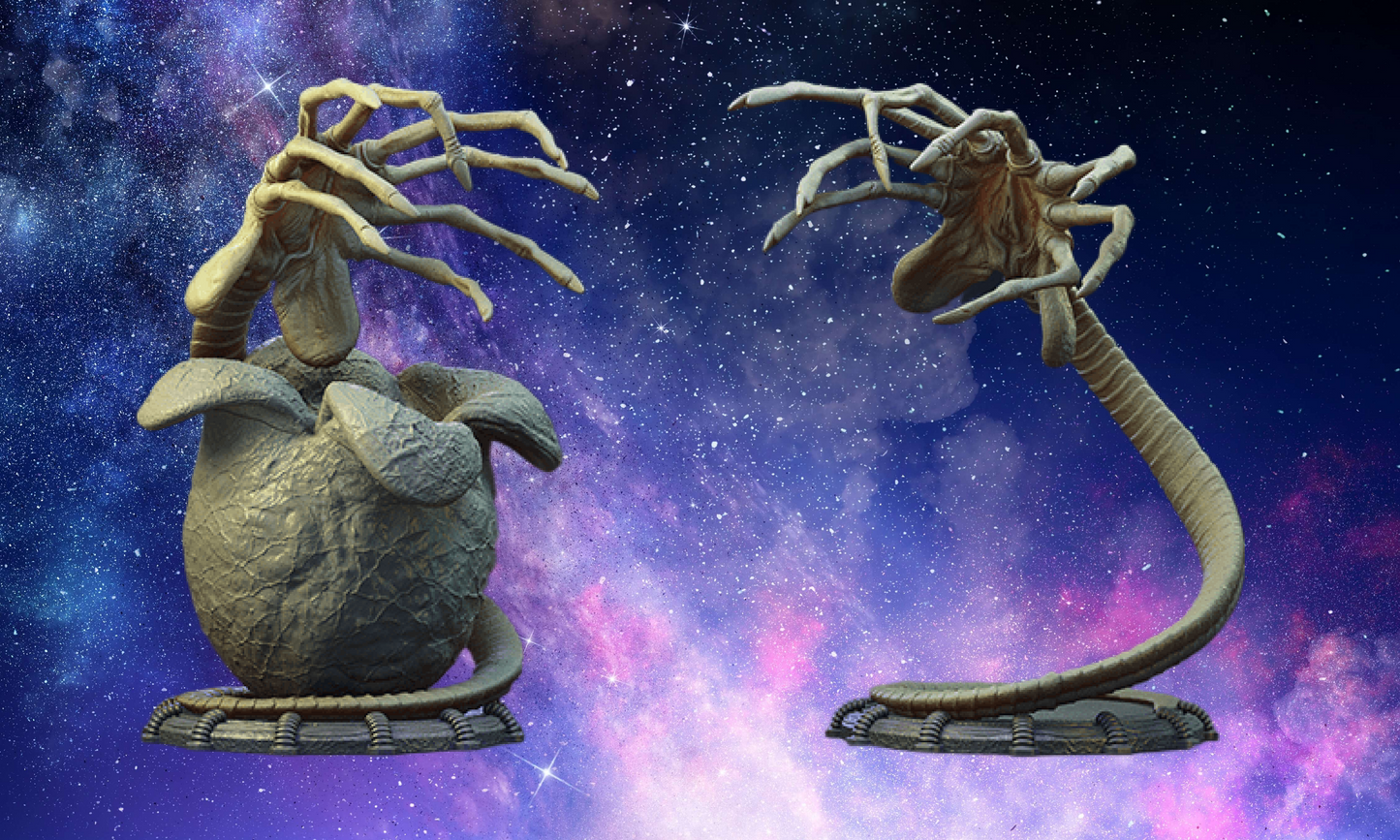 Aliens Face Hugger 3D Resin Model Print
