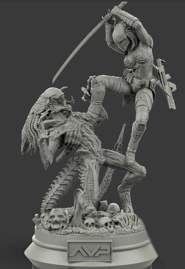 Alien Vs Predator 3D Resin Print Model, Highly Collectable - 3D Fantasy Models