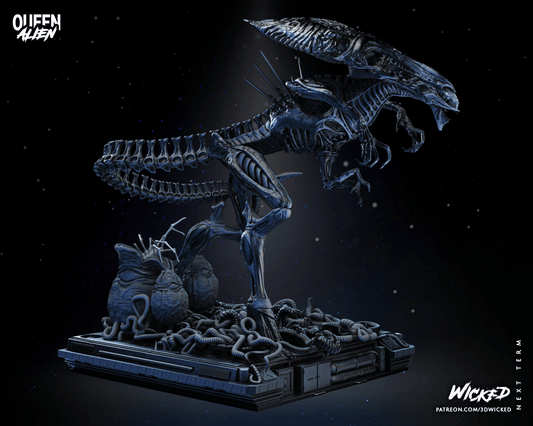 Aliens Queen Alien 3D Resin Model Print - 3D Fantasy Models