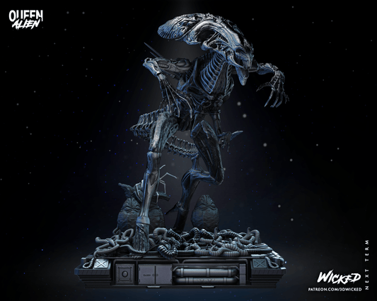 Aliens Queen Alien 3D Resin Model Print - 3D Fantasy Models