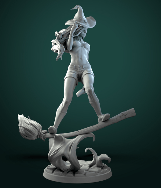 Anita the Young Witch 3D Resin Printed Model - 3D Fantasy Models