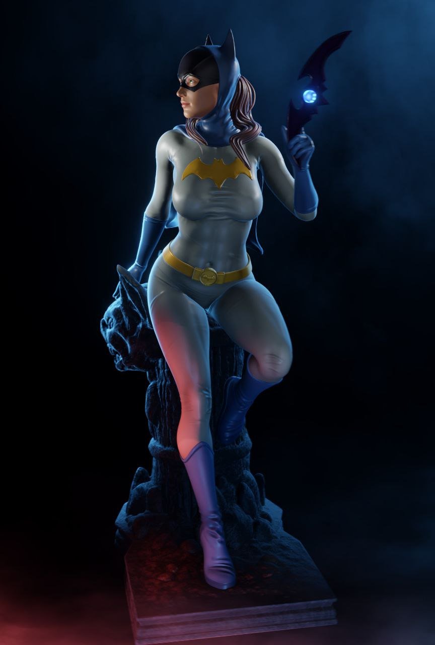 Bat Woman 3D Printed Resin Model - 3D Fantasy Models