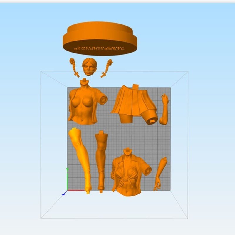 Britney Spears 3D resin Printed Model (With Extra NSFW Torso) - 3D Fantasy Models