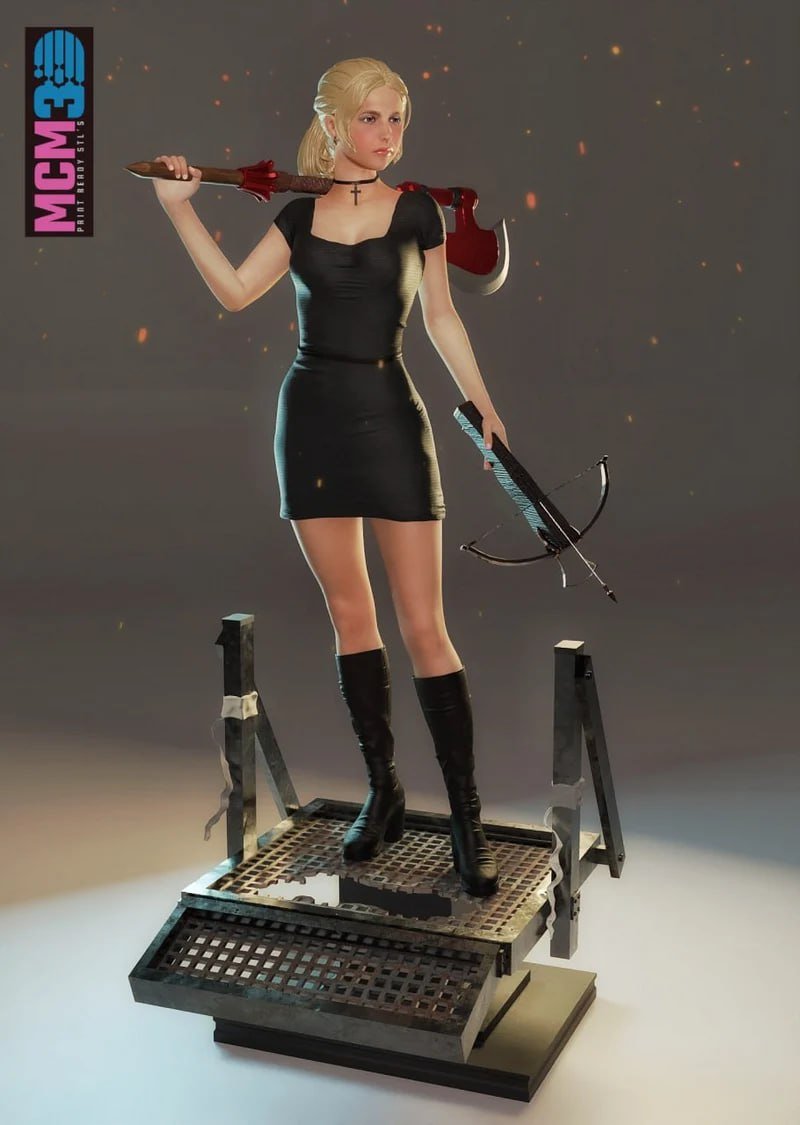 Buffy The Vampire Slayer 3D Printed Resin Model - 3D Fantasy Models