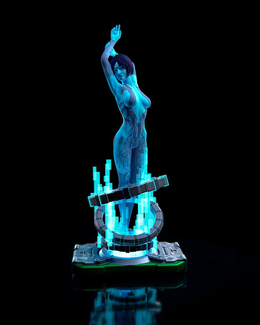 Cortana 3D Resin Model Print - 3D Fantasy Models