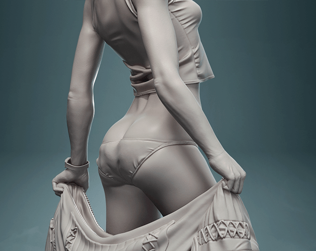 Ellen Ripley Underwear (Alien) 3D Printed Model - 3D Fantasy Models