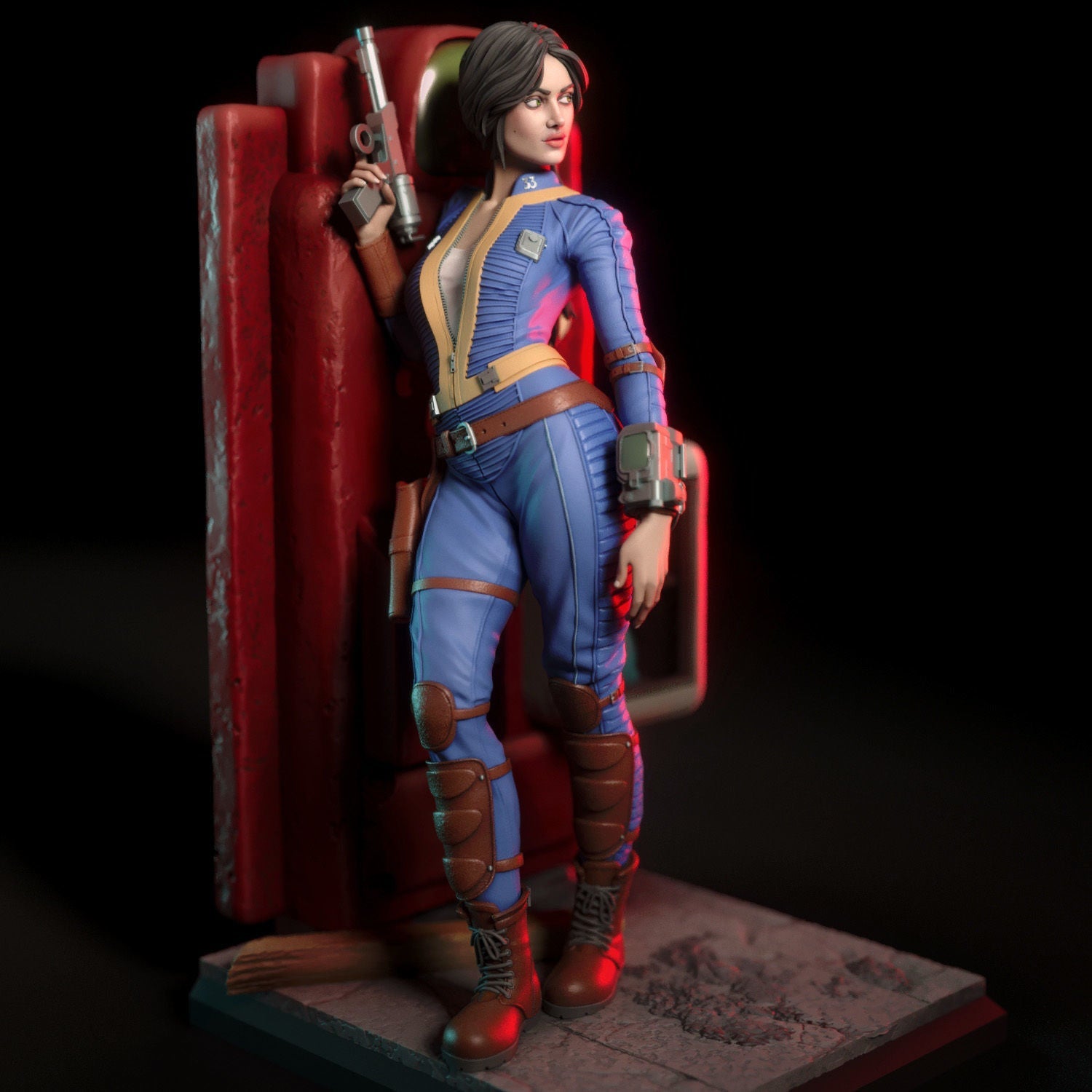 Fall Out Lucy 3D Printed Resin Model - 3D Fantasy Models