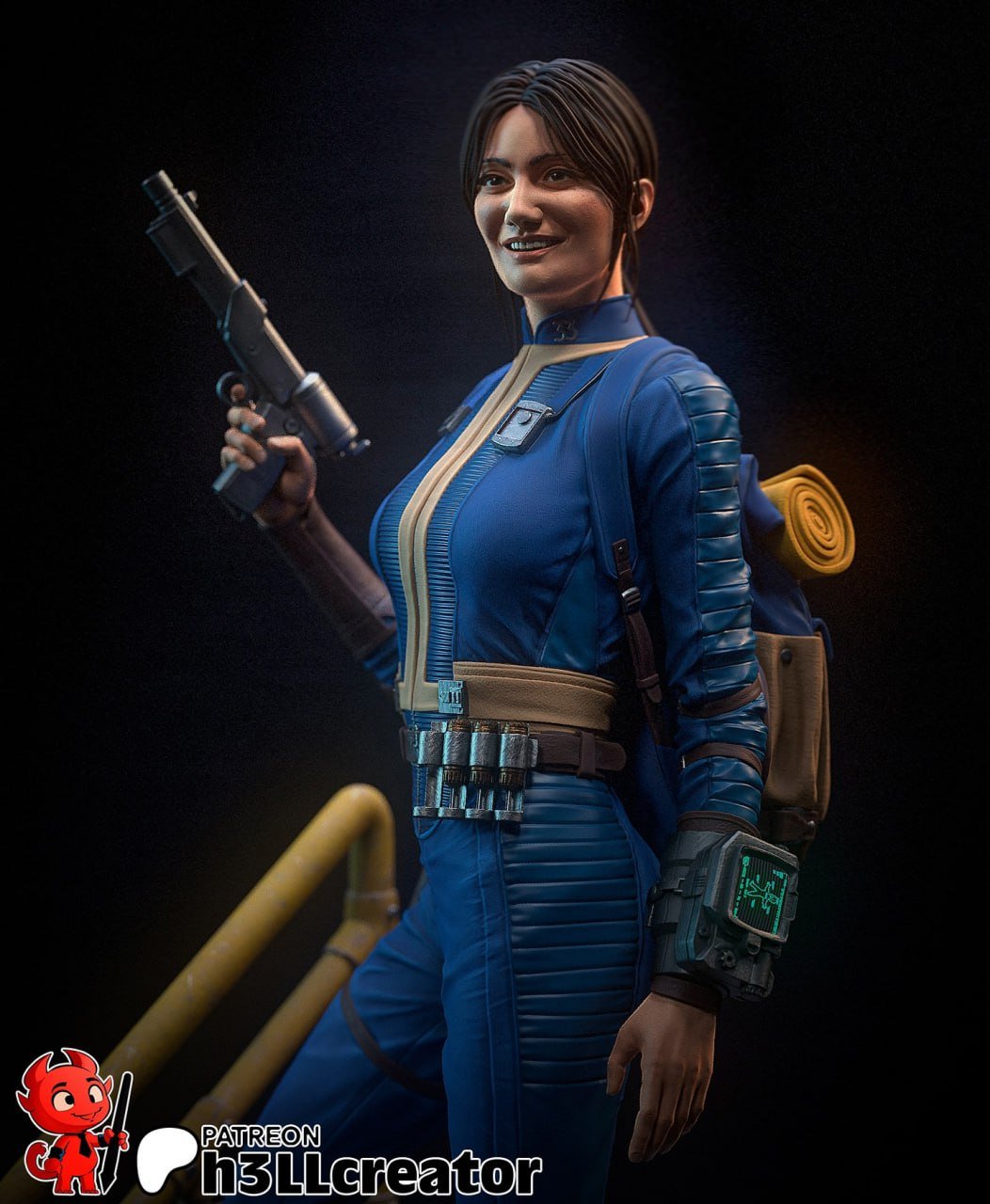 Fallout Lucy 3D Resin Printed Model - 3D Fantasy Models