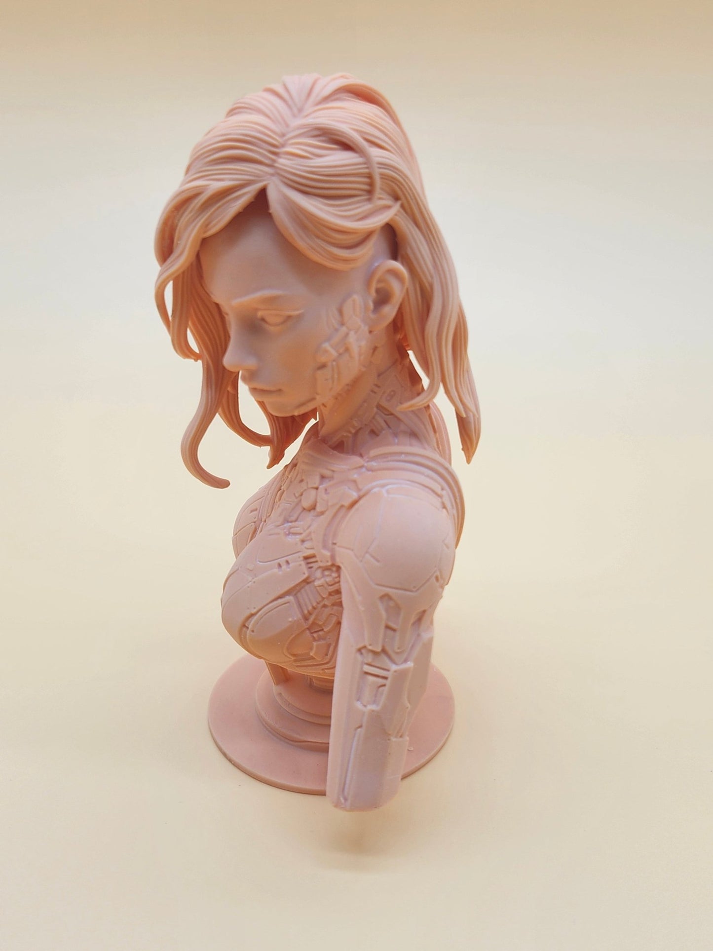 Female Cyborg Sci Fi Resin Printed Model - 3D Fantasy Models