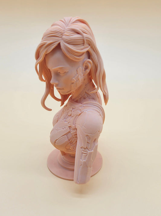 Female Cyborg Sci Fi Resin Printed Model - 3D Fantasy Models