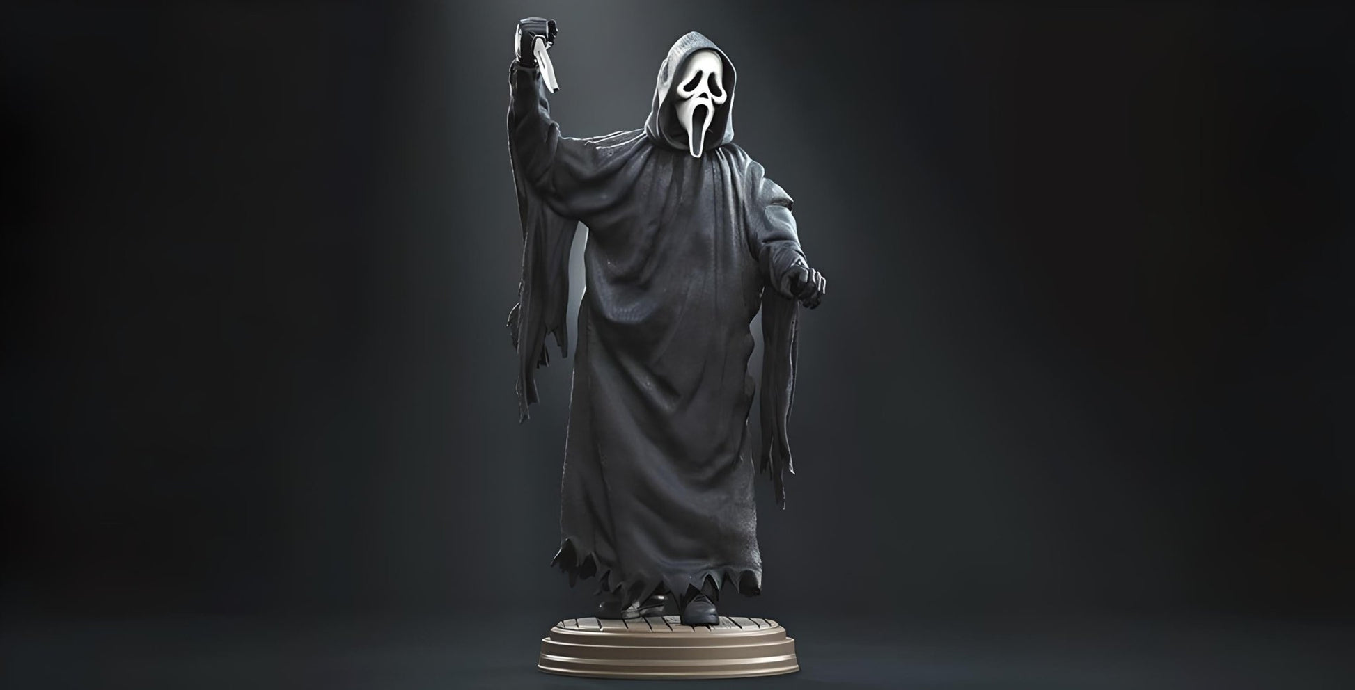 Ghostface Scream 3D Resin Printed Model - 3D Fantasy Models