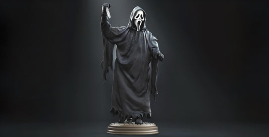 Ghostface Scream 3D Resin Printed Model - 3D Fantasy Models