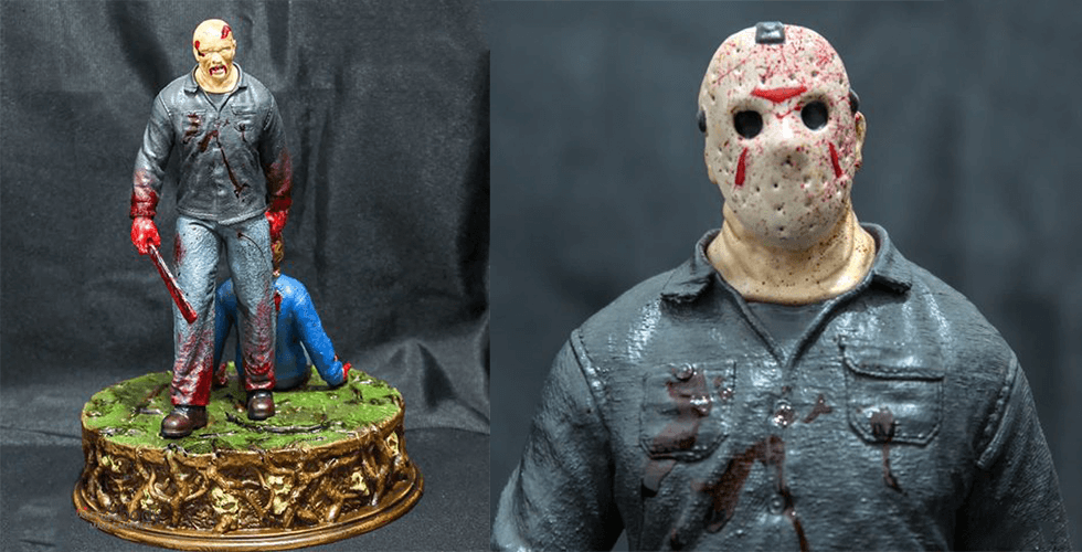 Jason Voorhees Friday The 13th 3D Resin Printed Model - 3D Fantasy Models