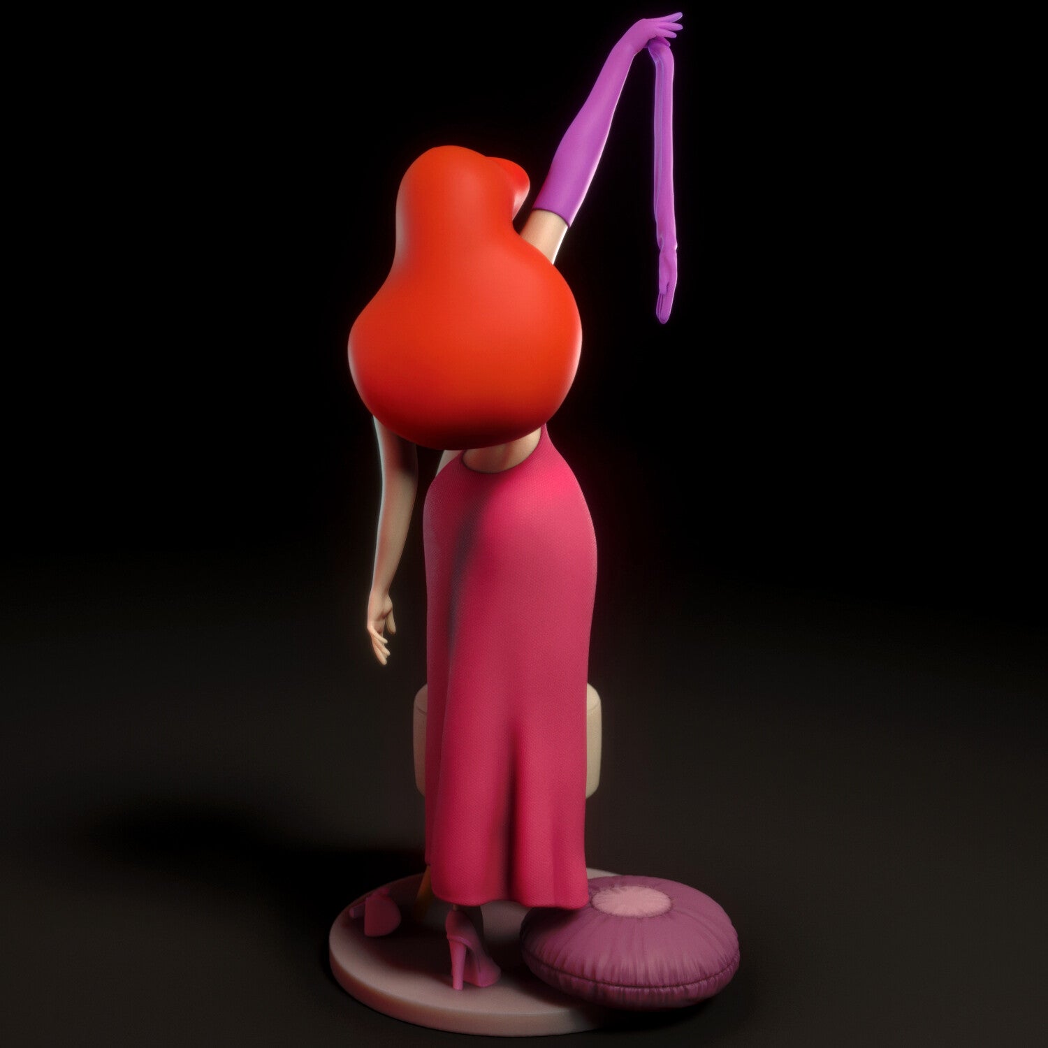 Jessica Rabbit 3D Resin Print Model (NSFW Version Available) - 3D Fantasy Models