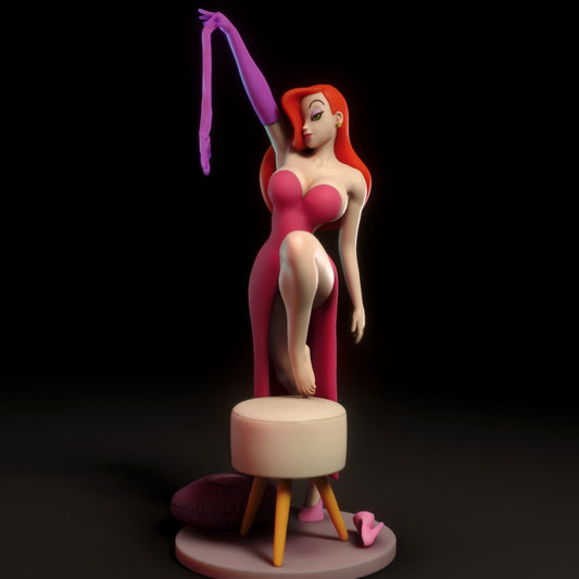 Jessica Rabbit 3D Resin Print Model (NSFW Version Available) - 3D Fantasy Models