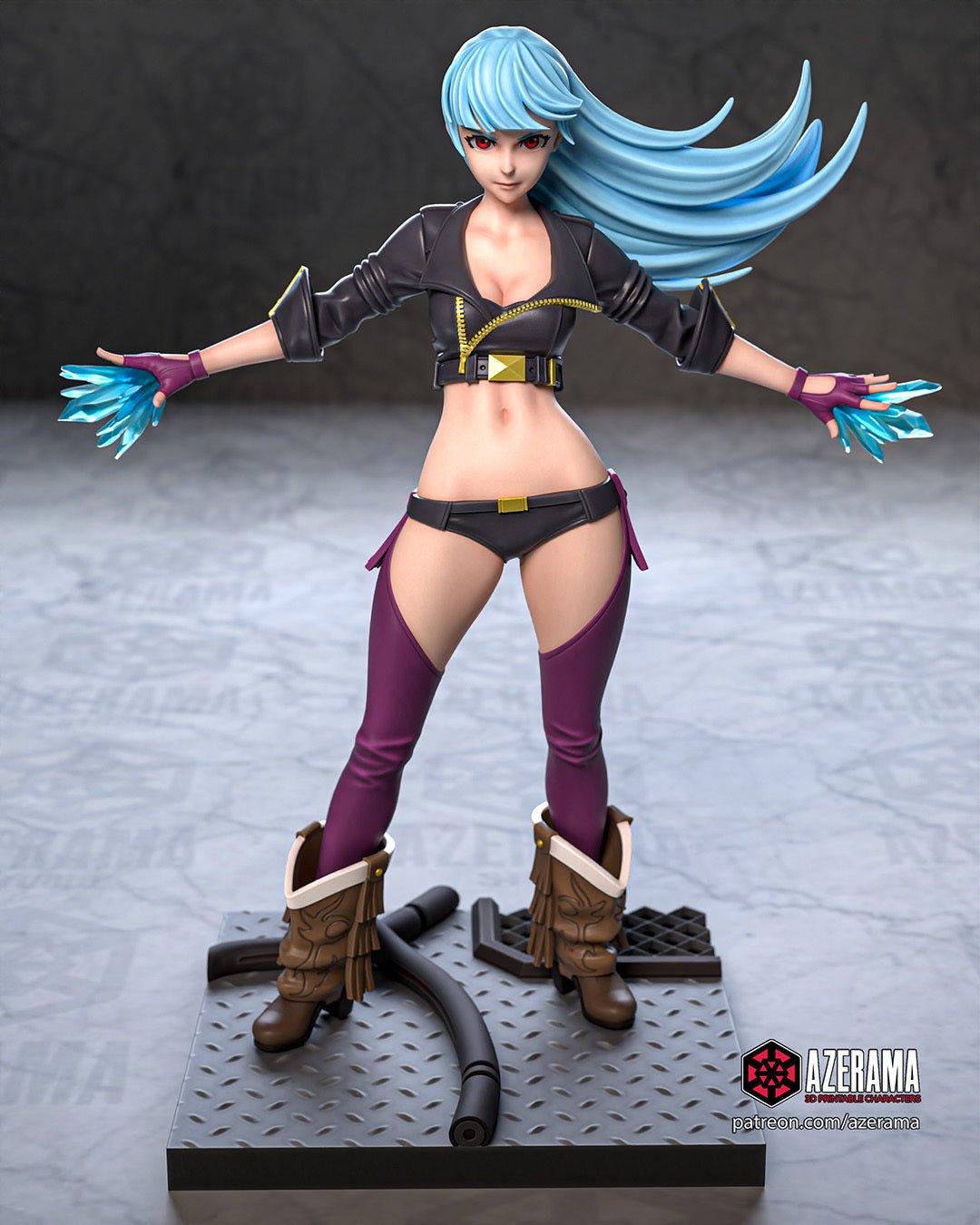 King of Fighters - Kula Diamond 3D Resin Print Model - 3D Fantasy Models