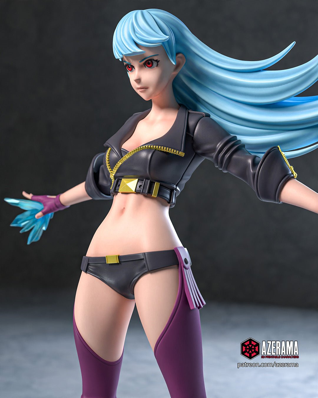 King of Fighters - Kula Diamond 3D Resin Print Model - 3D Fantasy Models
