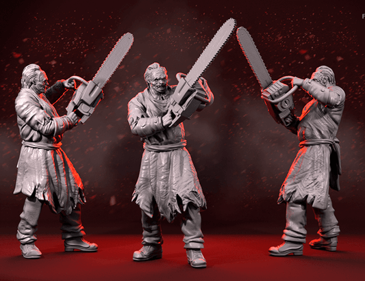 Leather Face Texas Chain Saw Massacre 3D Resin Printed Model - 3D Fantasy Models