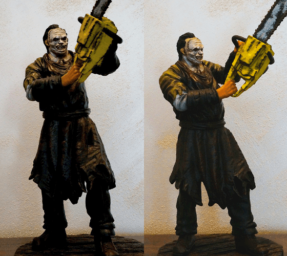 Leather Face Texas Chain Saw Massacre 3D Resin Printed Model - 3D Fantasy Models