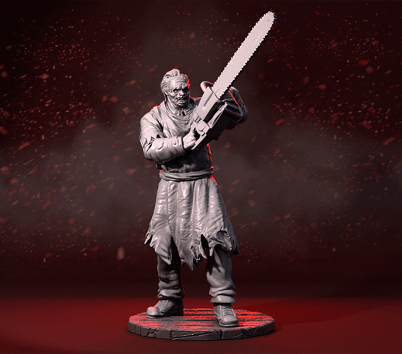 Leather Face Texas Chain Saw Massacre 3D Resin Printed Model - 3D Fantasy Models