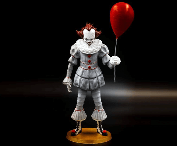 Pennywise IT 3D Resin Printed Model - 3D Fantasy Models