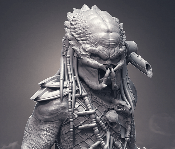 Predator 3D Resin Printed Model Kit - 3D Fantasy Models