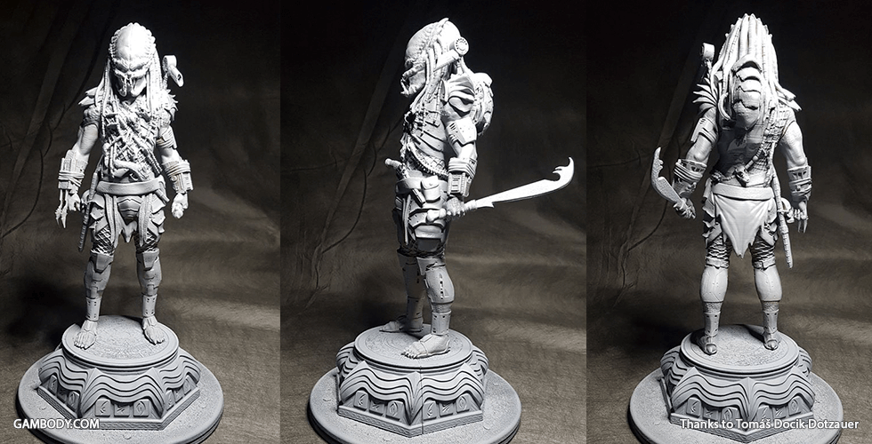 Predator 3D Resin Printed Model Kit - 3D Fantasy Models