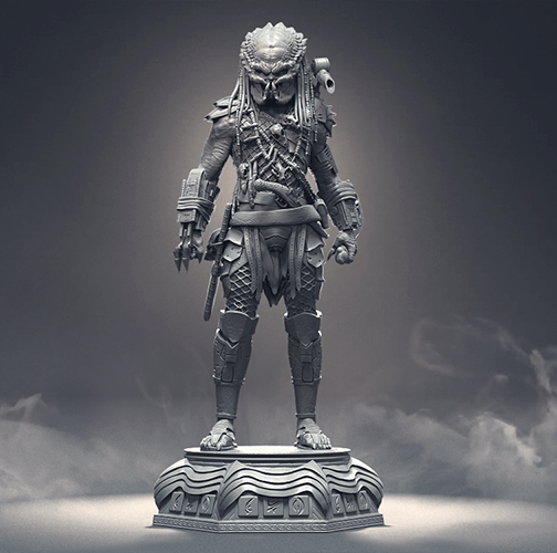 Predator 3D Resin Printed Model Kit - 3D Fantasy Models