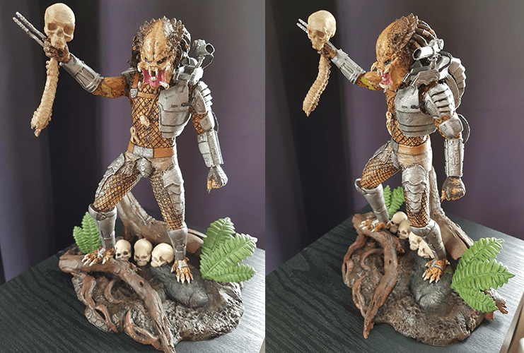 Predator Jungle Hunter 3D Resin Printed Model - 3D Fantasy Models