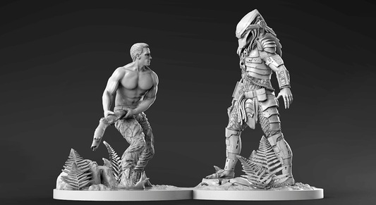 Predator VS Dutch 3D Resin Model - 3D Fantasy Models