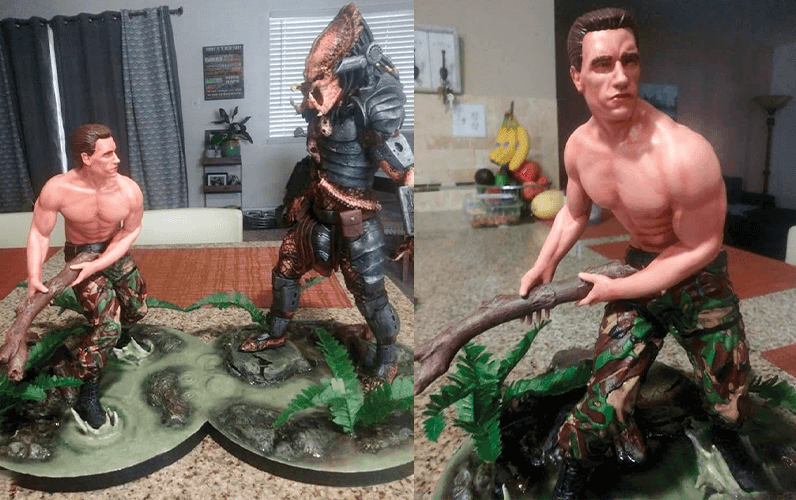 Predator VS Dutch 3D Resin Model - 3D Fantasy Models