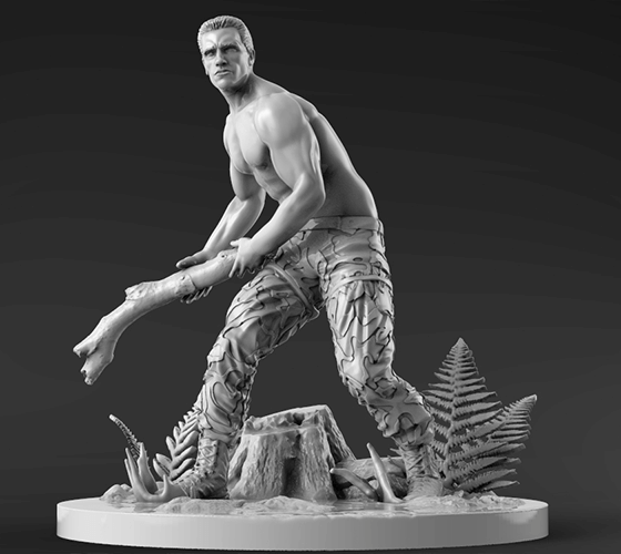 Predator VS Dutch 3D Resin Model - 3D Fantasy Models